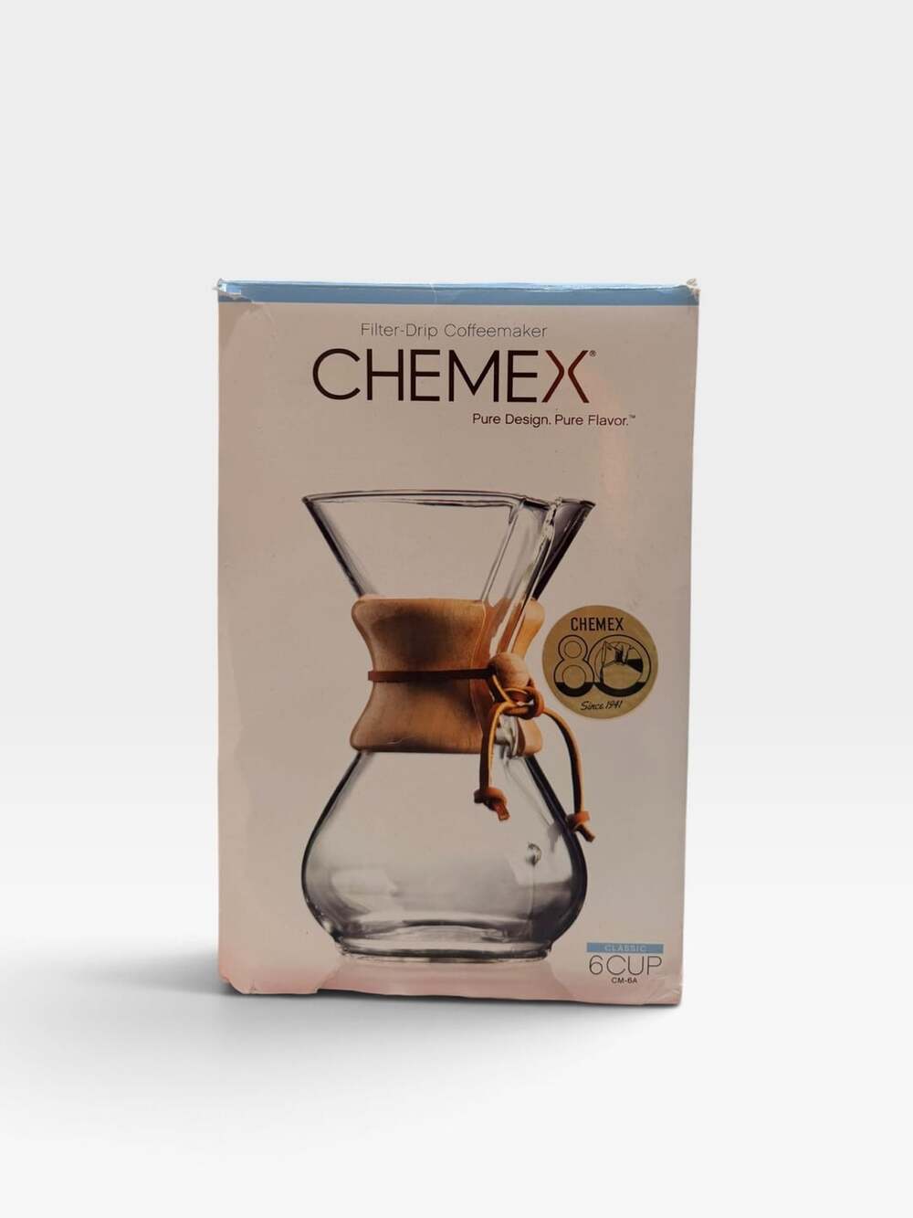 Chemex Classic Filter Drip Coffeemaker 6 Cup CM-6A Bonus Metal Filter NIB